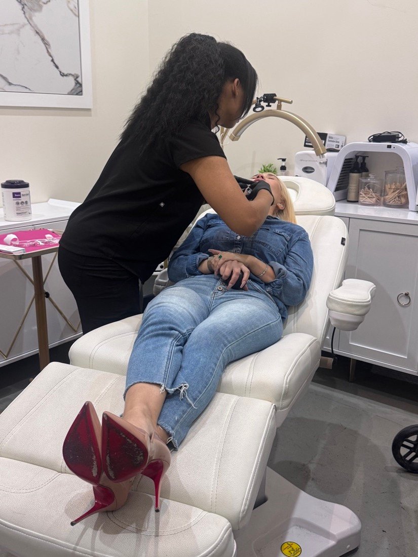 Microneedling facial at Soluxe